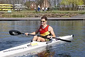 Op het water bij de trainingsplaats Bloso Hazewinkel te Willebroek