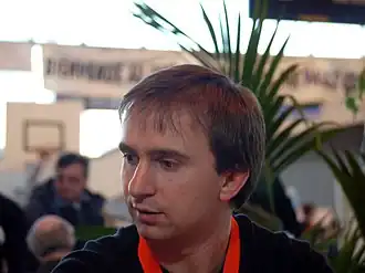 Olivier Pâques bij het stripfestival in Bagnols sur Cèze in 2010