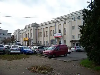 Het Slovanský dům (Slavische huis), het gebouw waar Divadlo Tramtarie optreedt.