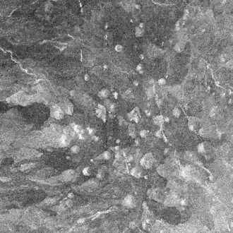 Radarbeeld van de ruimtesonde Magellan