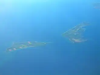 Agersø (rechts) en Omø