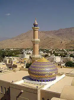 Gezicht op de Sultan Qaboes Jama-moskee