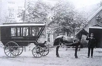 Een omnibus van Sijpkes, lijn Buinen-Borger (1895)