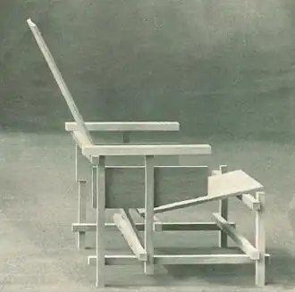 Prototype Rood-blauwe stoel (ca. 1918)