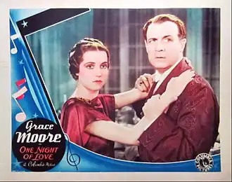 Advertentie voor One Night of Love