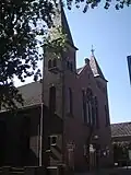 De Ontmoetingskerk gezien vanuit de Klopperstraat