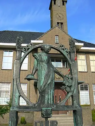 Detail oorlogsmonument Nieuwe Pekela