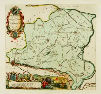 Kaart Oostdongeradeel (1718)