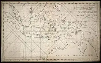 Nederlandse kaart van de Indische Archipel uit begin negentiende eeuw