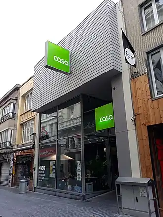 Het Casa-filiaal in de Vlaanderenstraat te Oostende