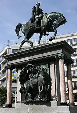 Ruiterstandbeeld in Oostende