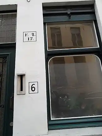 Huis met dubbel huisnummer in de Kortewinkel.