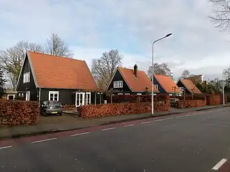 Oostenrijkse woningen aan de Gauke Boelensstraat in Drachten (2021)