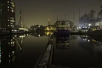 Vanaf de aanlegsteiger