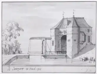 De poort in 1722.