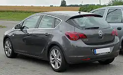 Hatchback achteraanzicht (2009-2012)