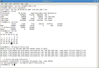 Schermafbeelding van OpenSSH