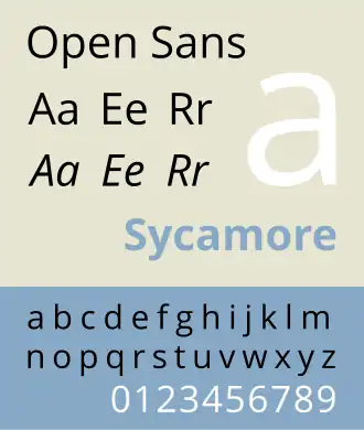 Voorbeeld van Open Sans