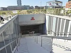 De oostelijke toegang.