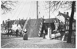 Ophaalbrug te Middelburg (begin 20e eeuw)