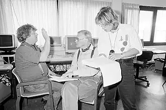 Opname TV serie Koos Tak, 1995