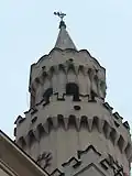 Detail van de toren.