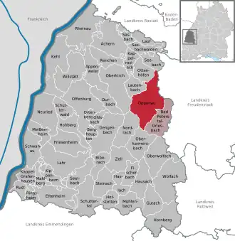 Kaart van Oppenau