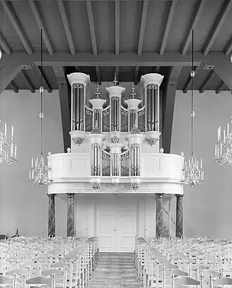 Orgel van de Vestingkerk in Hellevoetsluis.