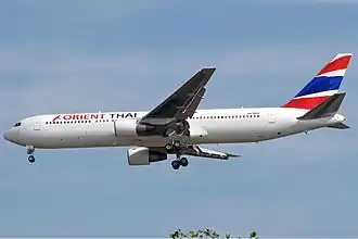 Een Boeing 767-300 van Orient Thai Airlines