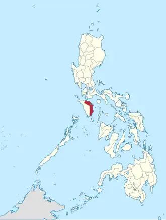 Locatie van Oriental Mindoro in de Filipijnen