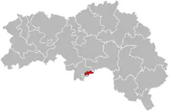 Locatie van het kanton