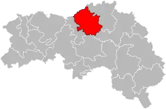 Locatie van het kanton