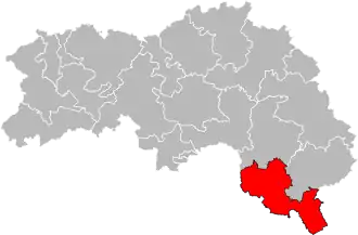 Locatie van het kanton