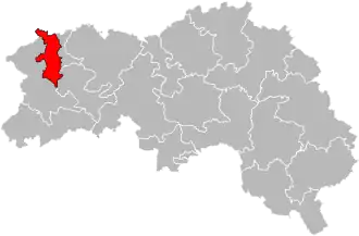 Locatie van het kanton