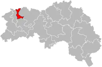 Locatie van het kanton