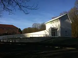 Monument ter nagedachtenis van de Britse dichter Wilfred Owen (1893-1918)