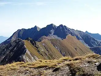 Monte Orsiera gezien vanaf de Monte Pelvo (2773 m)