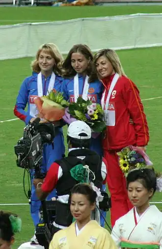 María Vasco (rechts) bij het WK 2007 in Osaka