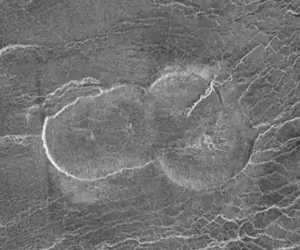 Radarbeeld van de ruimtesonde Magellan