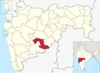 Locatie van Osmanabad