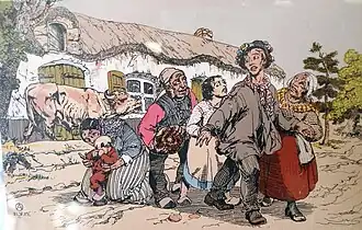 Illustratie van het boek De Loteling van Hendrik Conscience (1912)