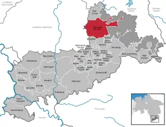 Kaart van Osterode am Harz