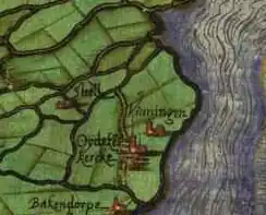 Vinninghen op de kaart van Christiaan Sgroten (1573)