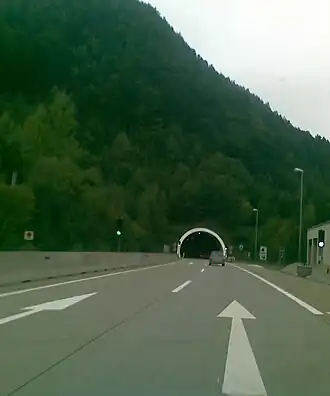 Noordingang Oswaldibergtunnel