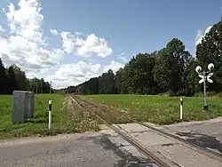 De spoorlijn bij Otsa anno 2014