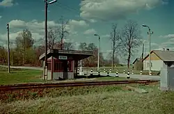 Halte Otsa in 1996, toen er nog passagiersverkeer was