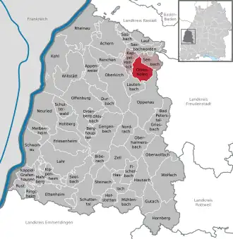 Kaart van Ottenhöfen im Schwarzwald