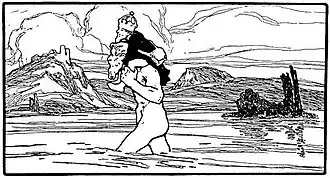 Illustratie uit Vogel Grijp door Otto Ubbelohde, 1909