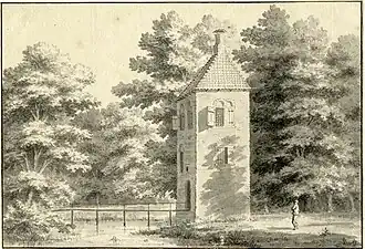 Tekening L.P. Serrurier, 1731