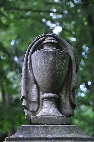 Detail van het graf van jhr. Pieter Feijo Onno Sickinghe (1883-1887), op de Oude Algemene Begraafplaats Zeist